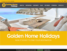 Tablet Screenshot of goldenhomeholidays.com